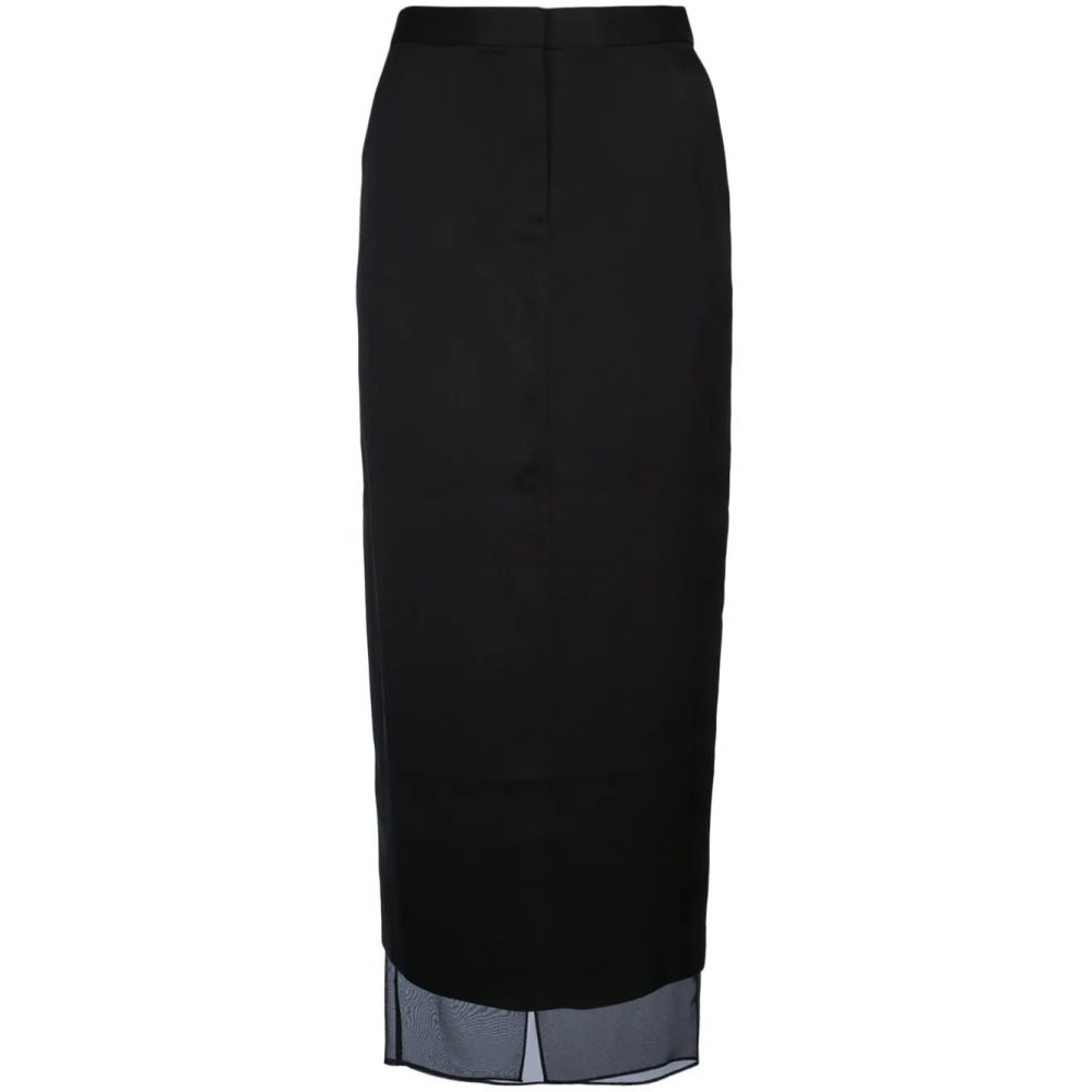 Women's 'Sheer-Panel' Maxi Skirt