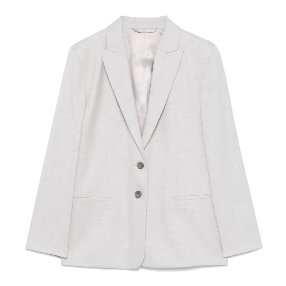 Blazer 'Mélange-Effect Flannel' pour Femmes