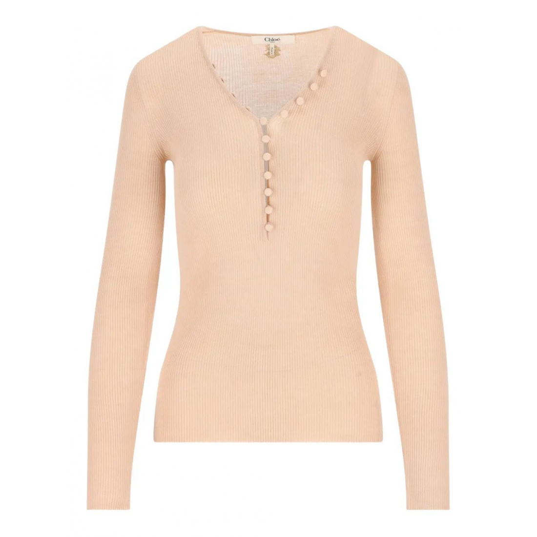 Women's 'Henley Ribbed Button-Front' Sweater