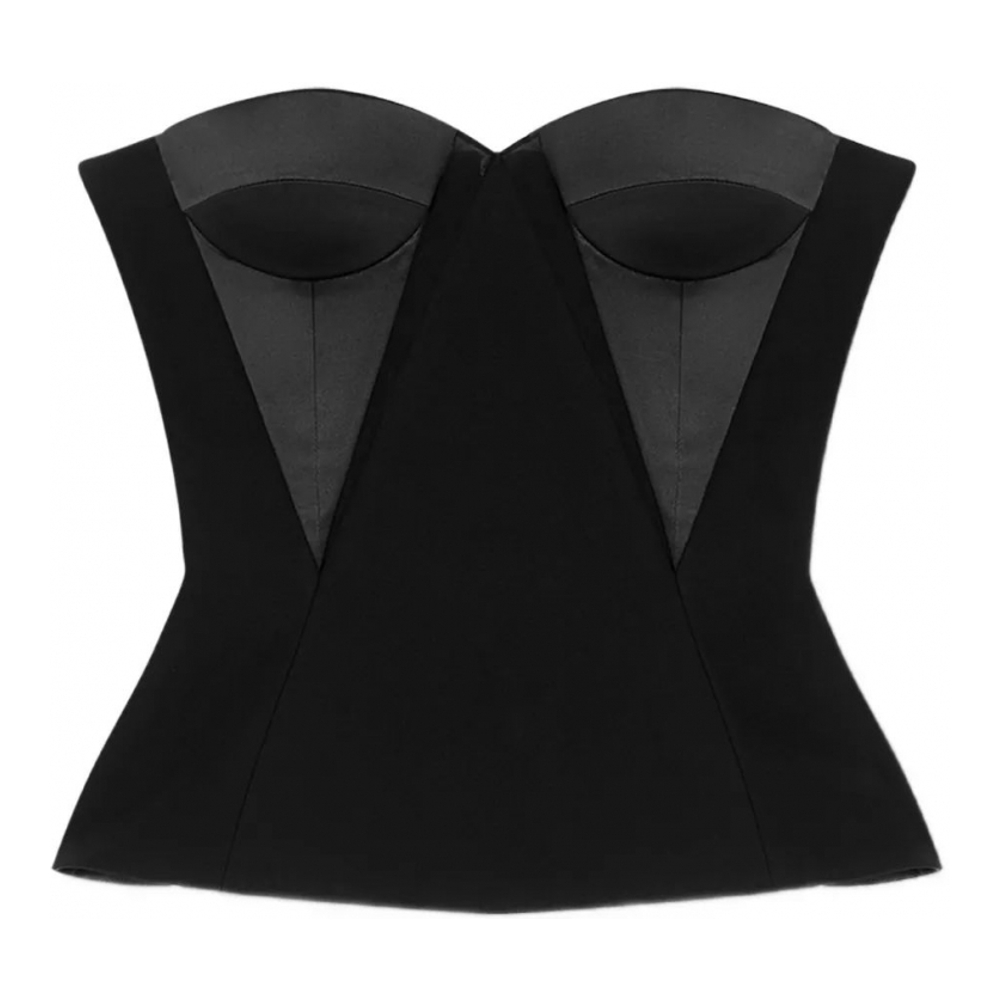 Guêpière Top 'Satin-Panelled' pour Femmes