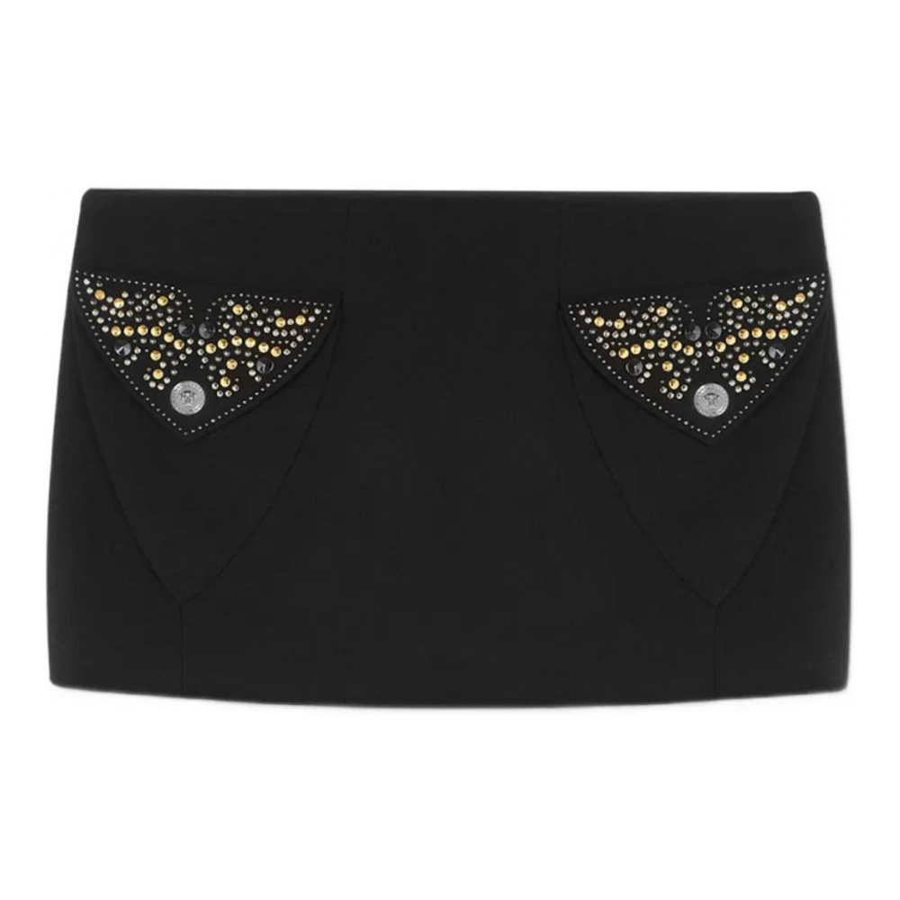 Mini Jupe 'Embellished-Pocket' pour Femmes