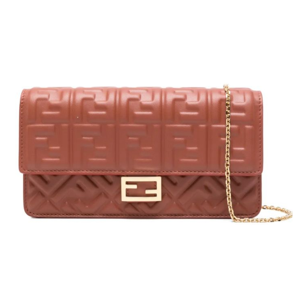 Women's 'Baguette Logo-Plaque Quilted' Clutch