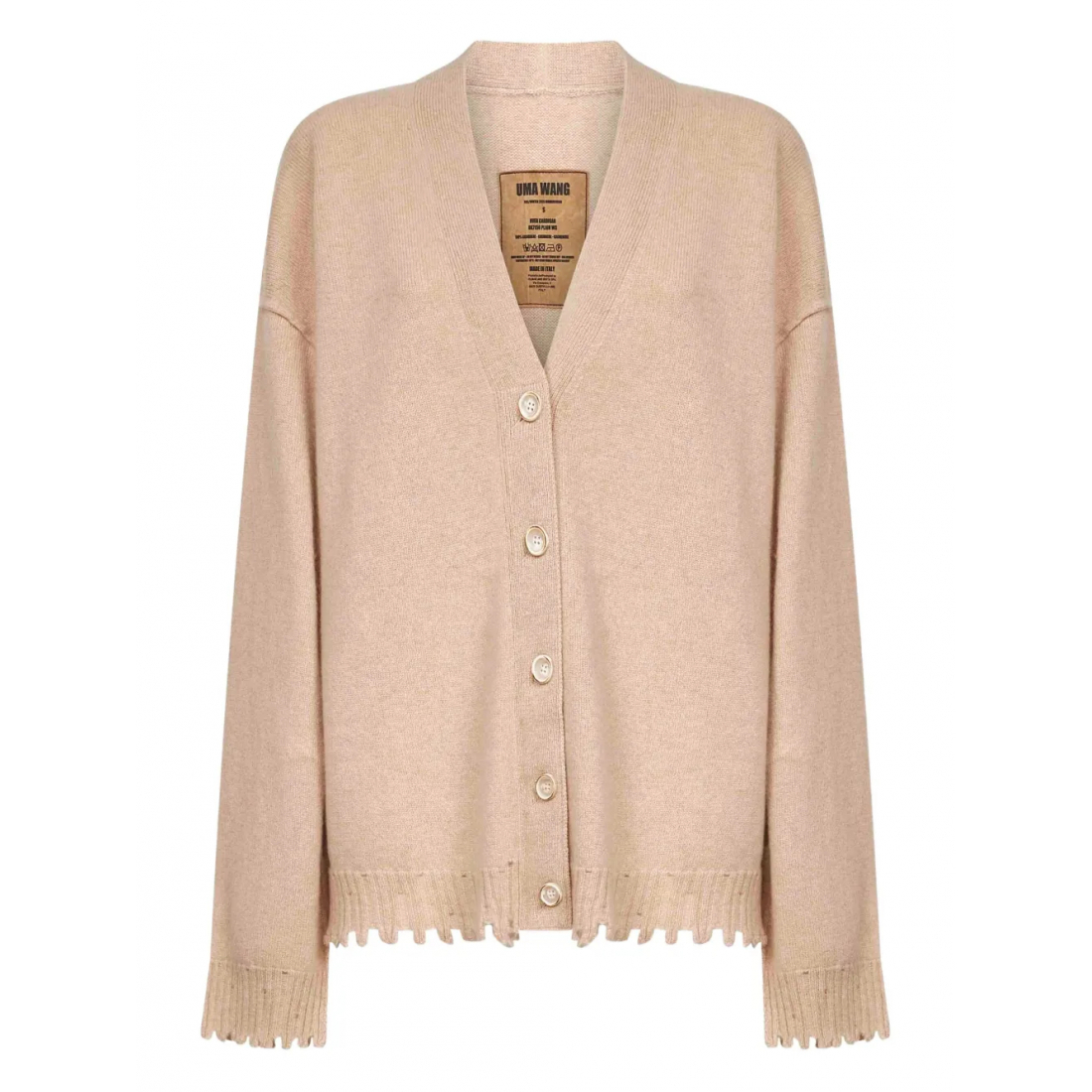 Women's 'Frayed-Edge Ribbed' Cardigan