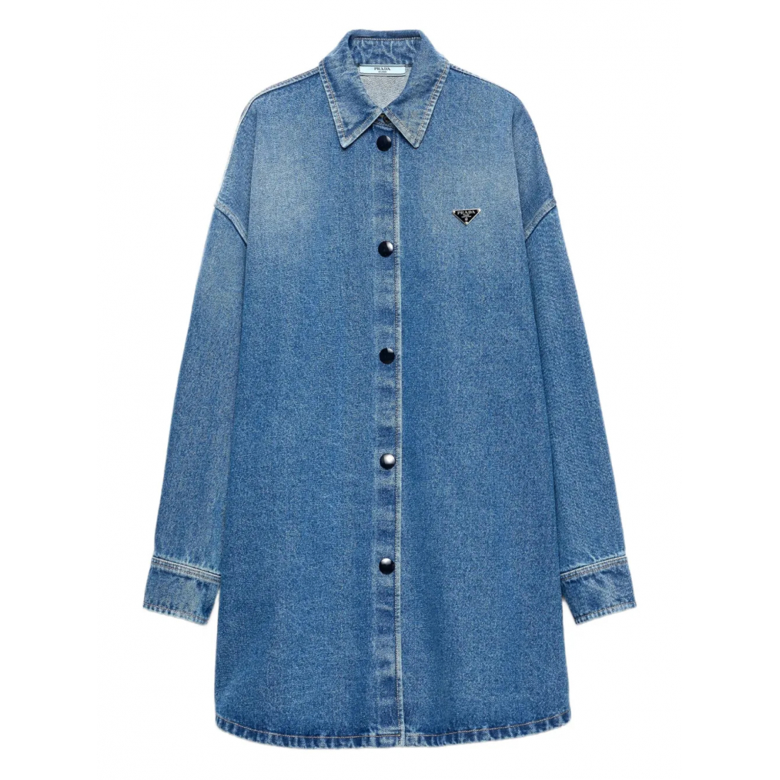 Chemise en Jean 'Triangle-Logo' pour Femmes