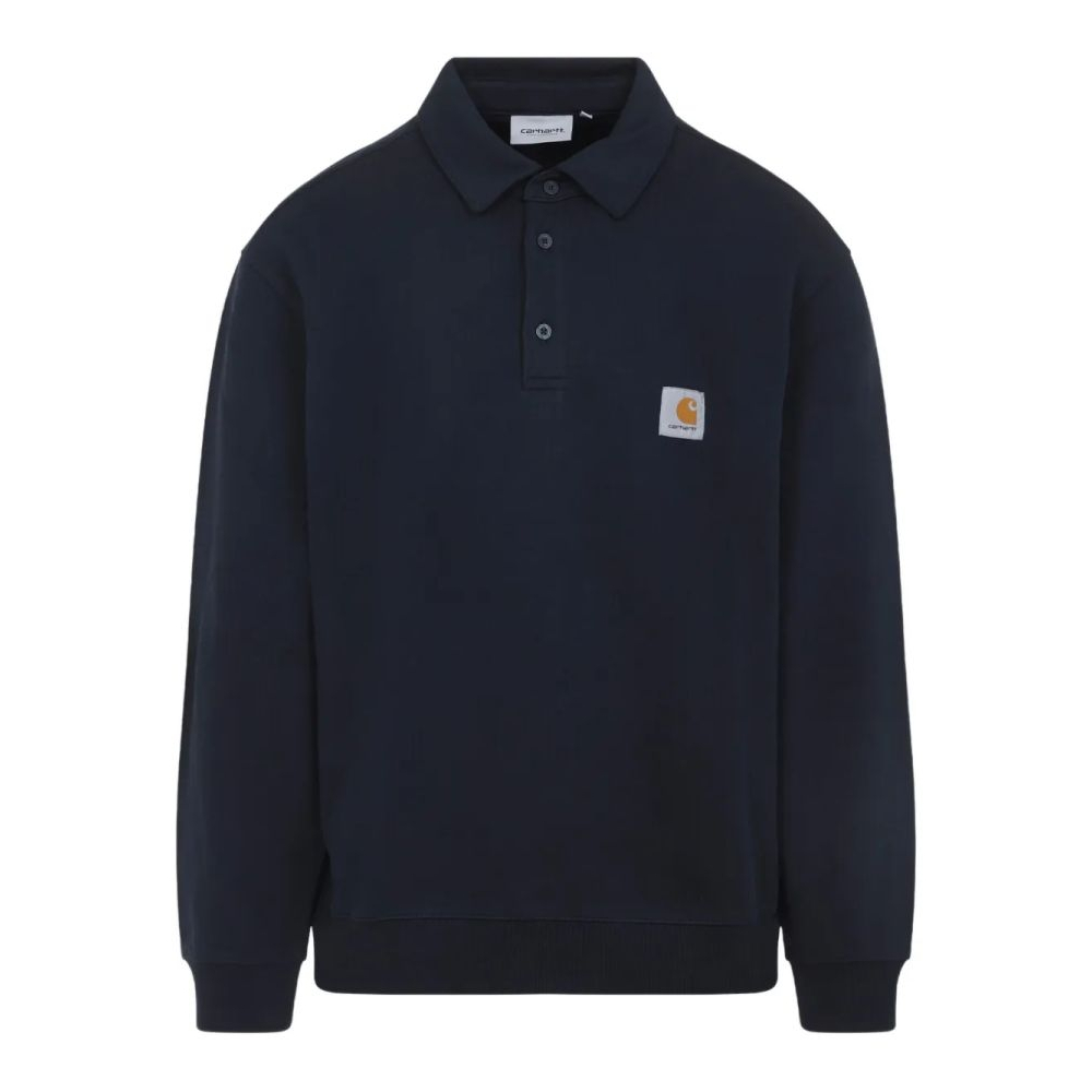 Polo manches longues 'Logo-Patch' pour Hommes