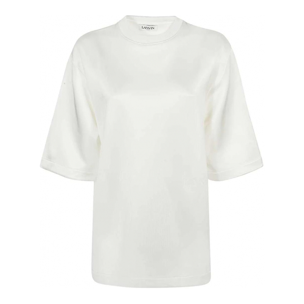 T-shirt 'Embroidered-Logo' pour Femmes