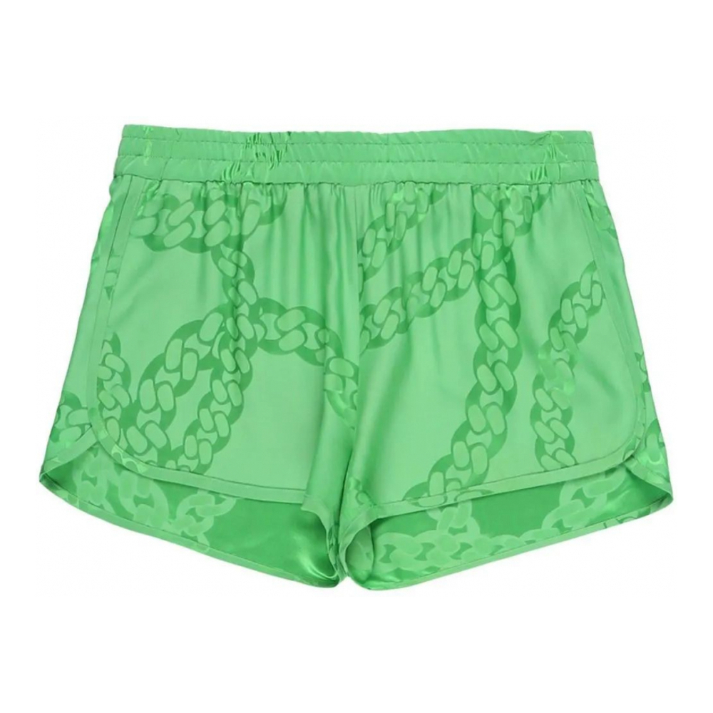 Women's 'Mid-Rise Satin Finish Shorts' Shorts