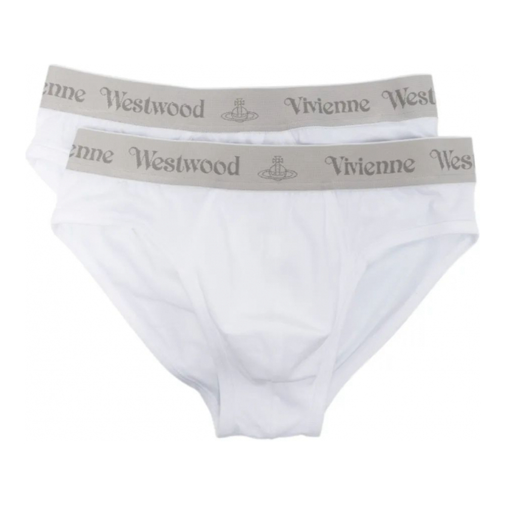 'Logo-Waistband' Unterhose für Herren - 2 Stücke