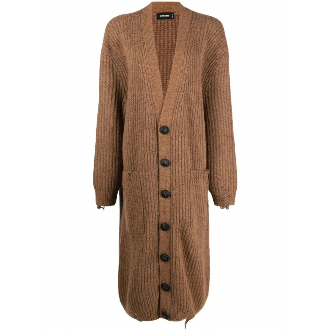 Women's 'Extra-Long Distressed' Cardigan