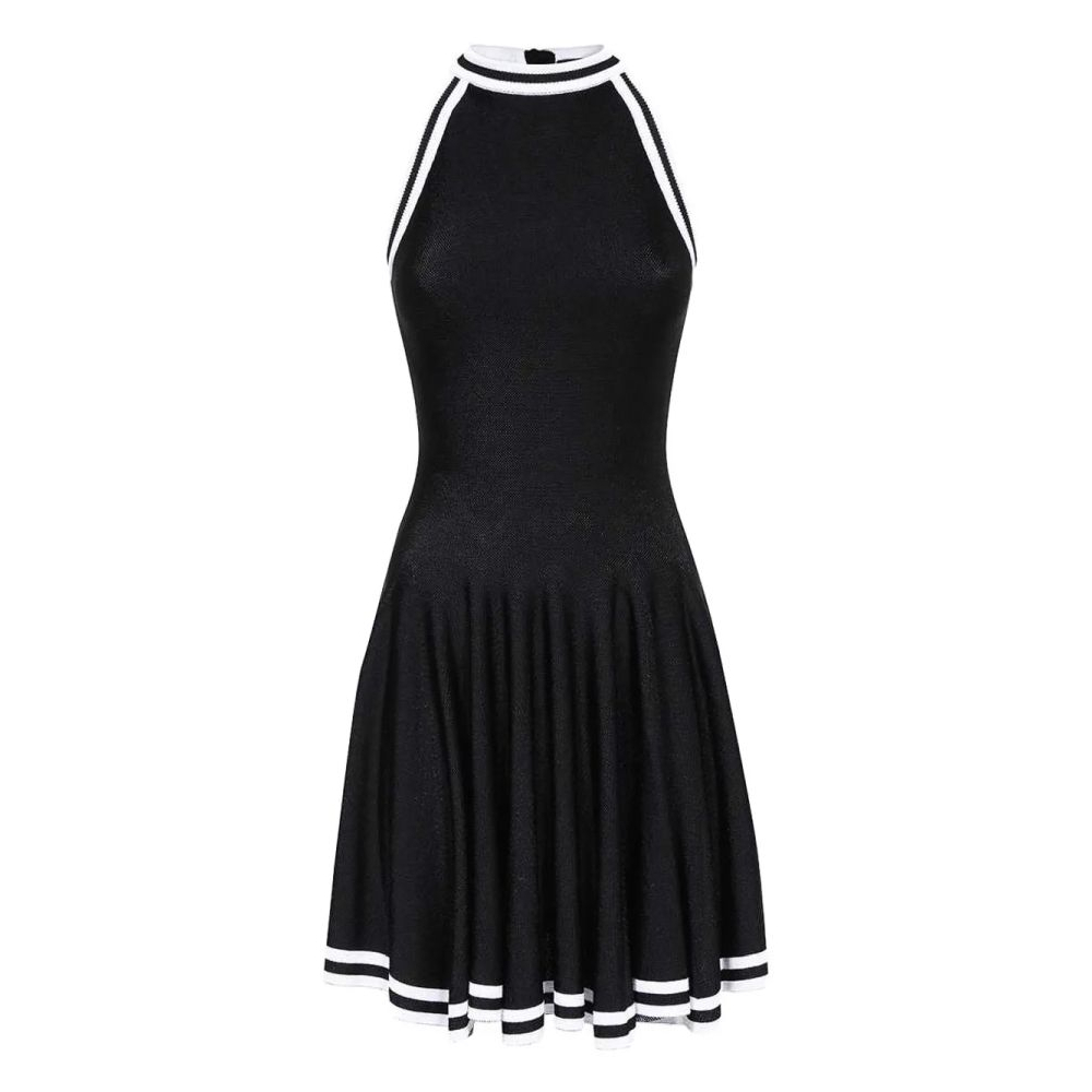 Women's 'Halterneck Fluted' Mini Dress