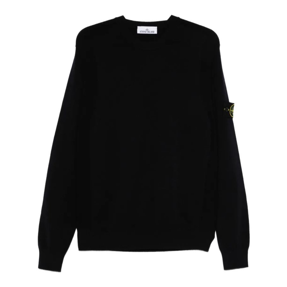 Pull 'Logo-Patch Crew-Neck' pour Hommes