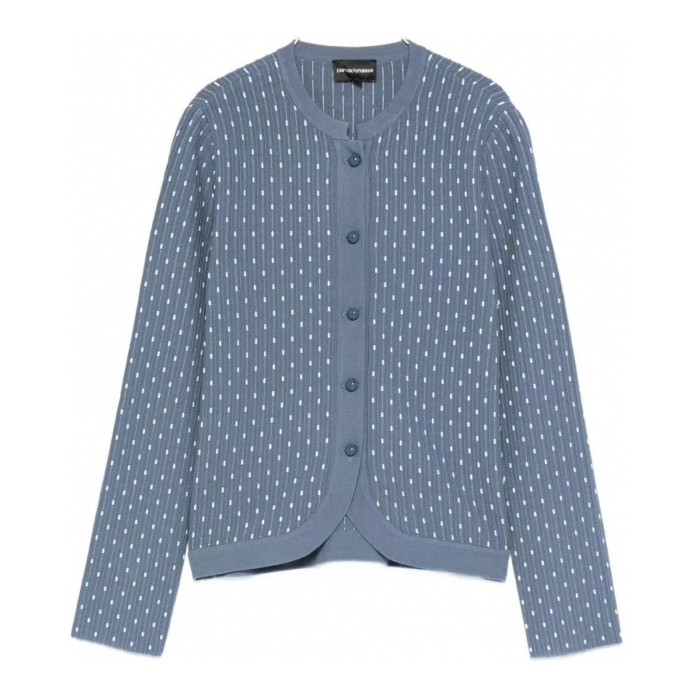 Women's 'Dotted Crewneck' Cardigan