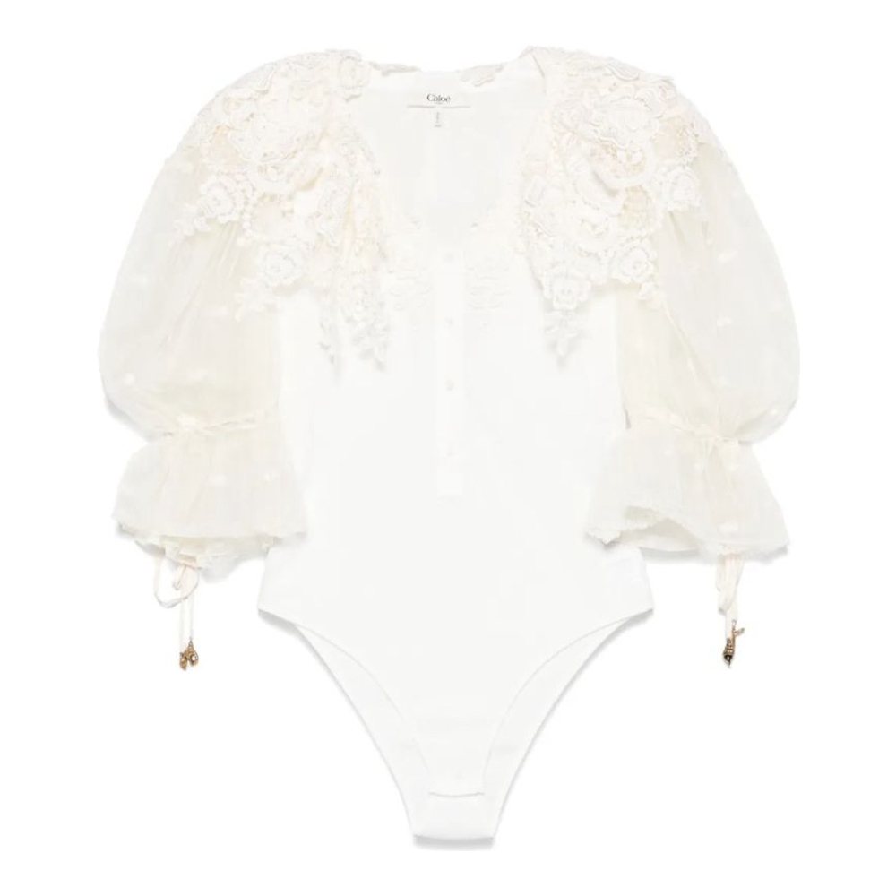 Women's 'Lace-Appliqué' Bodysuit