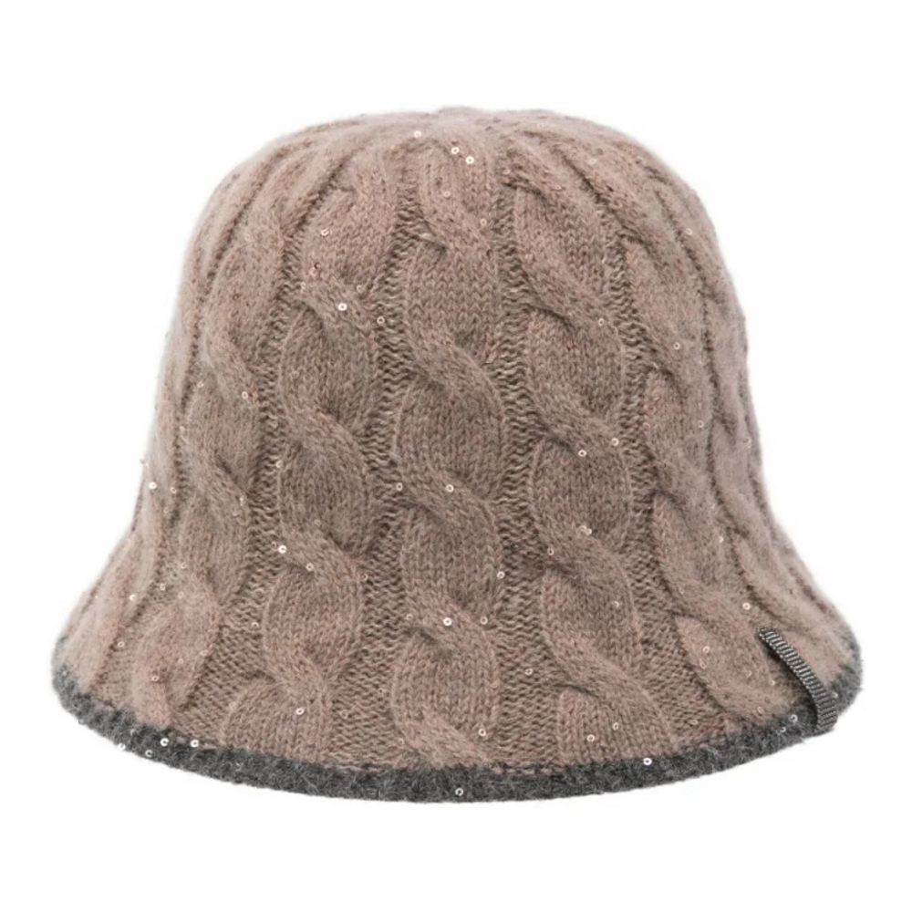 Chapeau 'Cable-Knit Sequin' pour Femmes