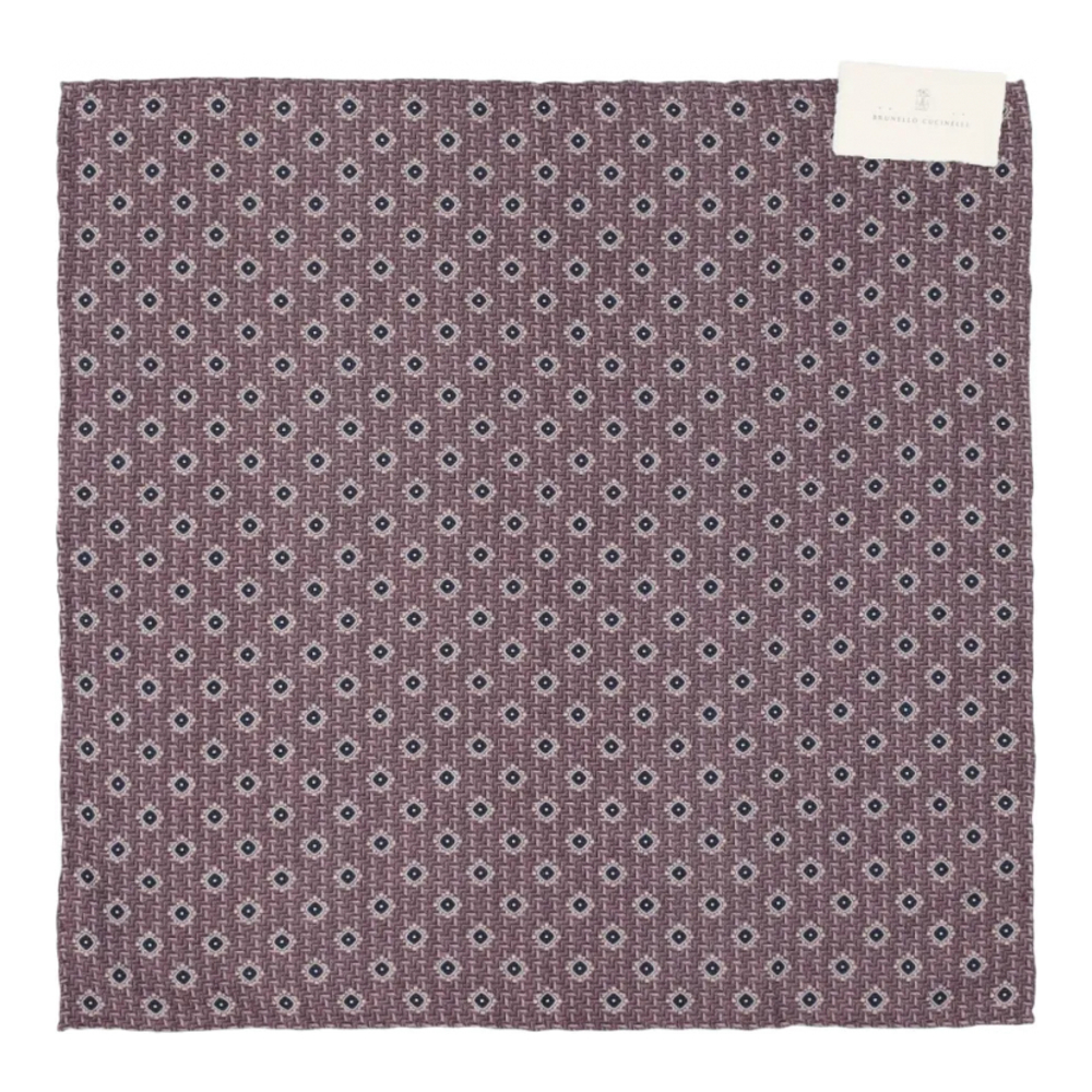 Foulard en soie 'Geometric-Pattern Pocket Square' pour Hommes