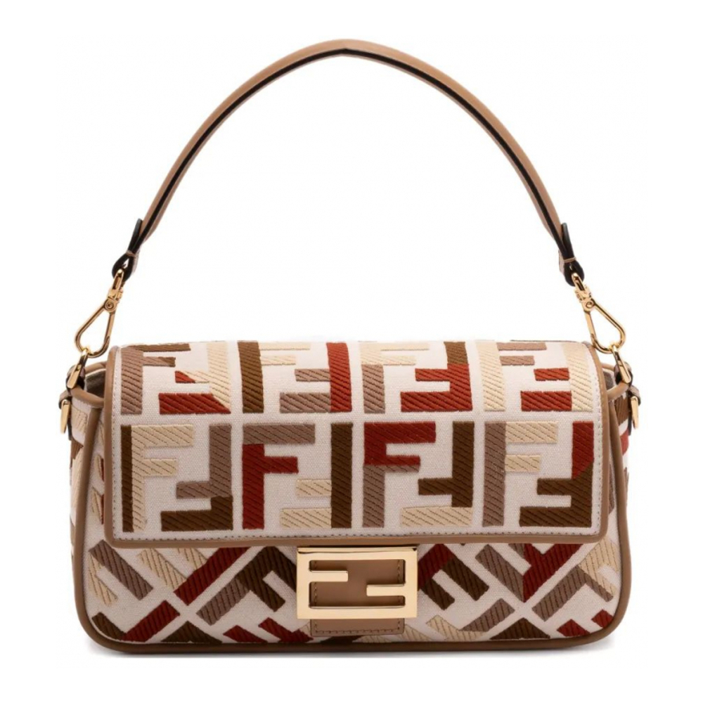 Women's 'Medium Baguette Ff-Motif' Shoulder Bag