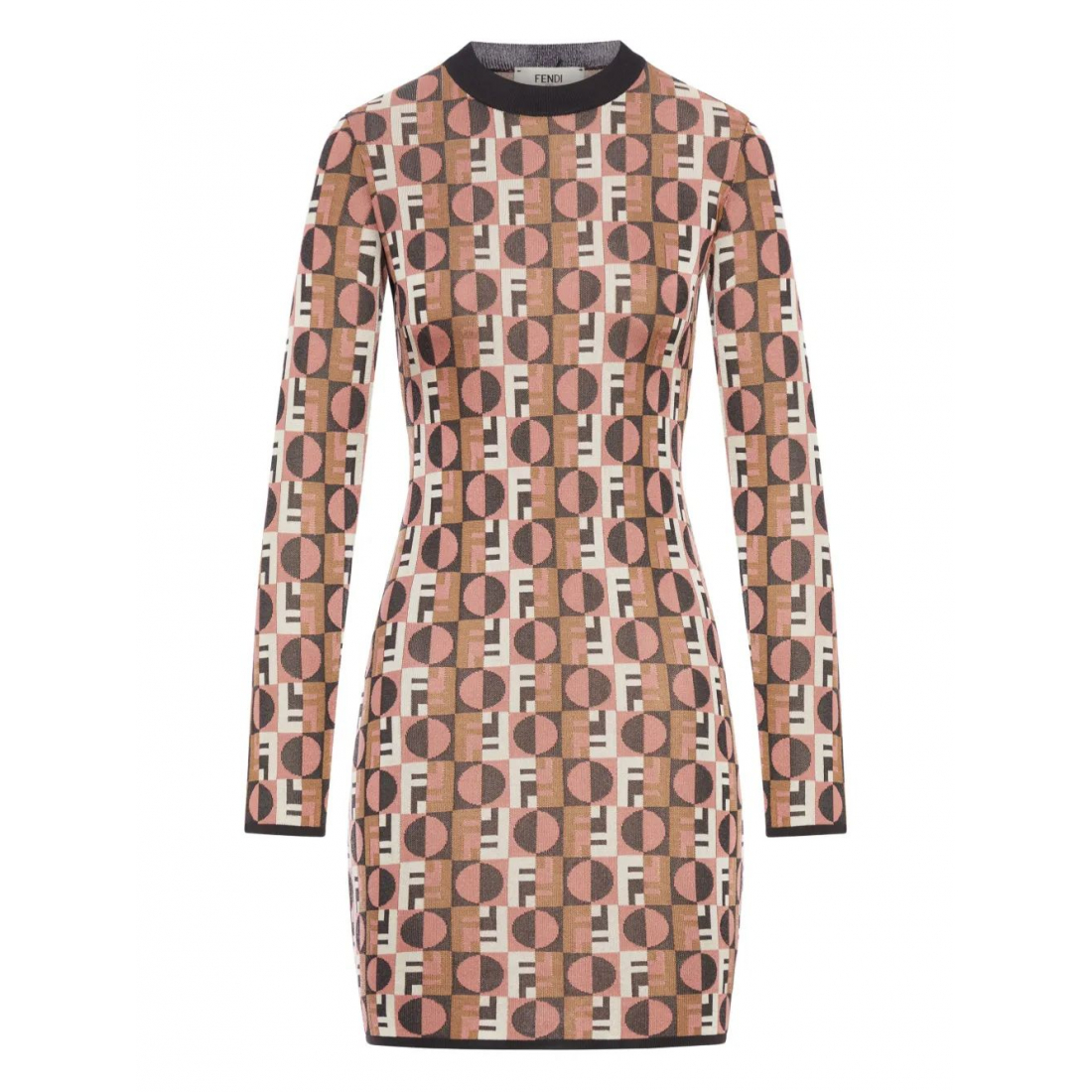 Robe à manches longues 'Optical Geometric Day' pour Femmes