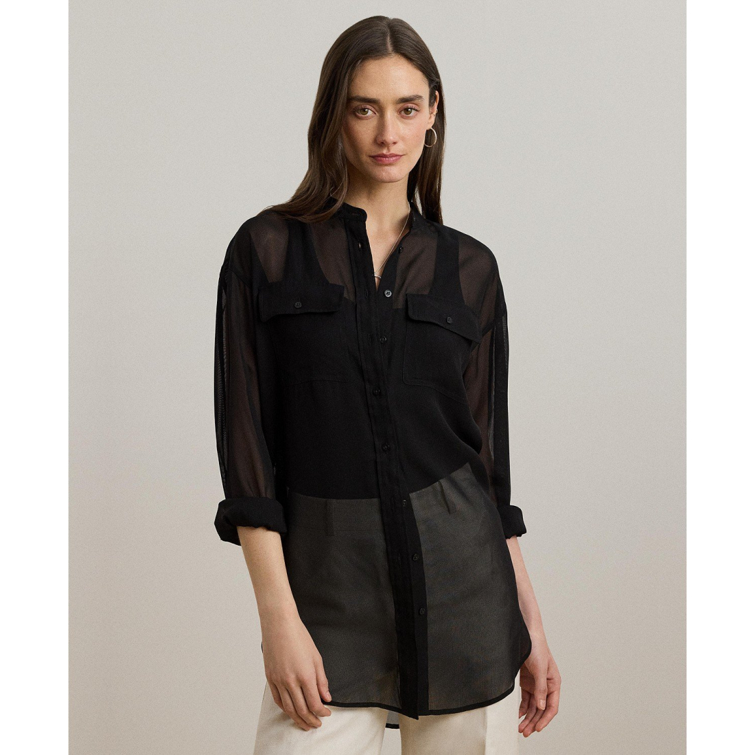 'Shadow-Stripe Dobby Shirt' pour Femmes