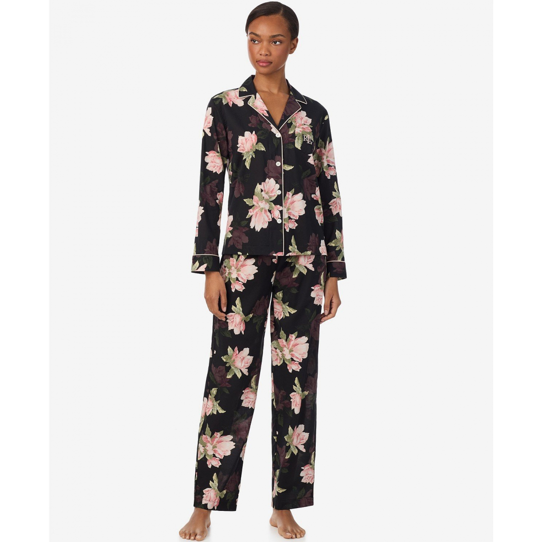'Long Sleeve Pajama Set' pour Femmes