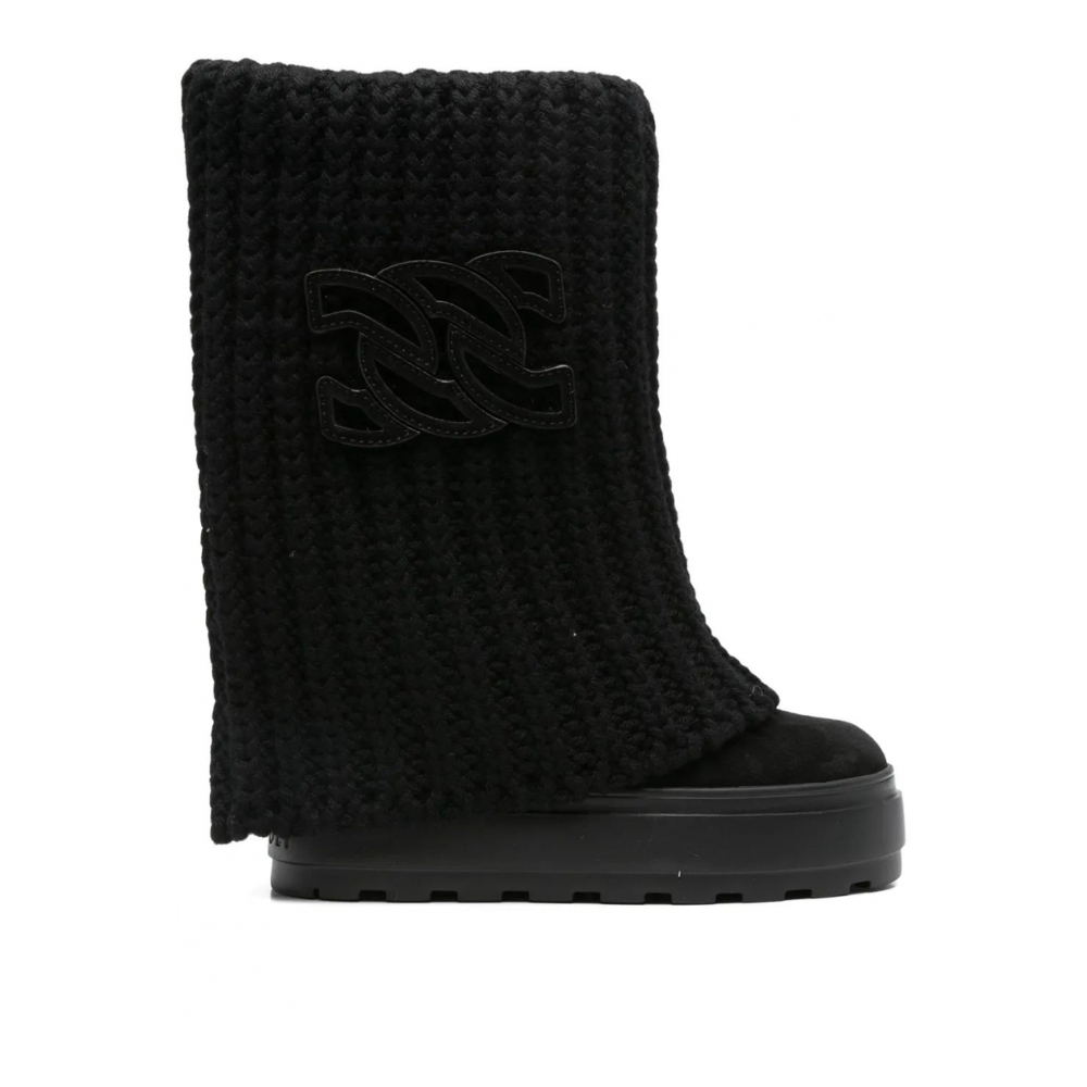 Women's 'Knitted-Cuffs Knee-High' Long Boots