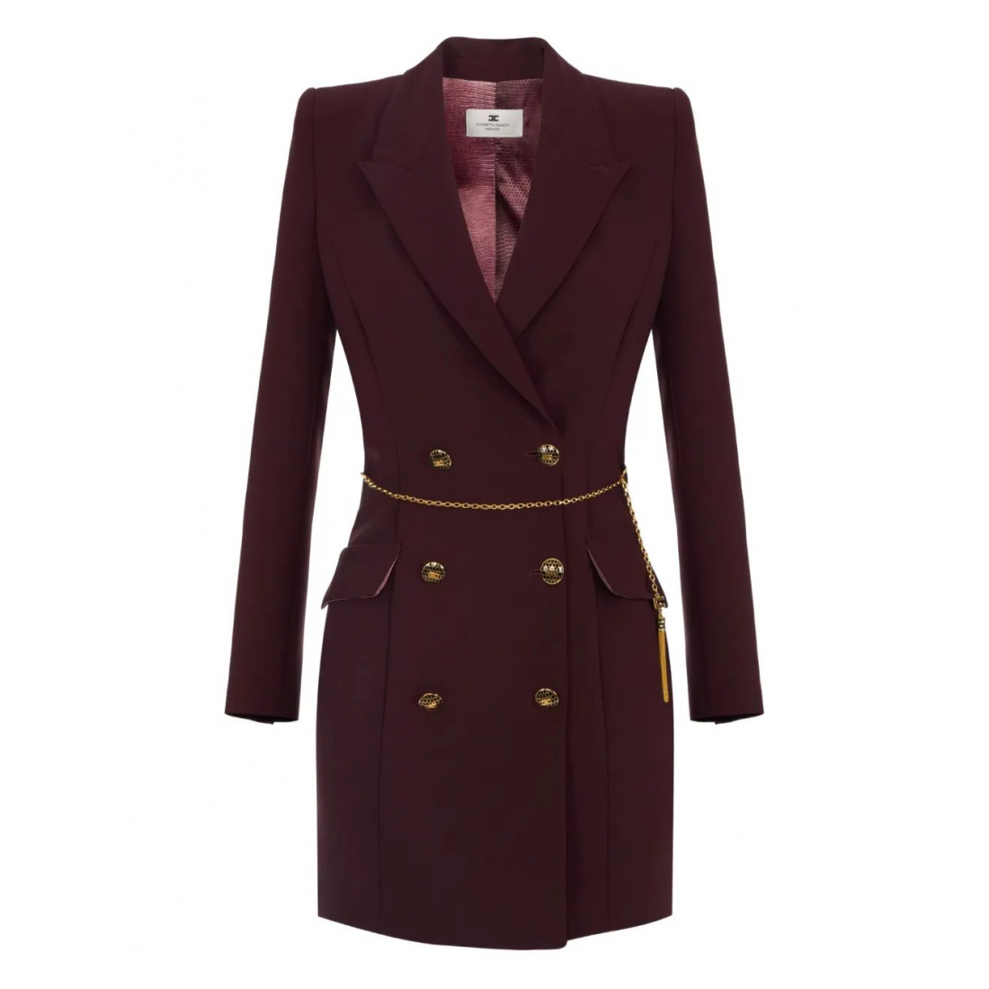 Women's 'Chain-Embellished Double-Breasted' Mini Dress