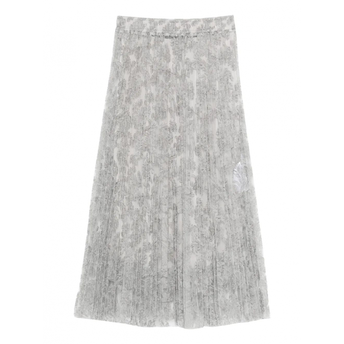 Jupe Midi 'Floral Pleated' pour Femmes