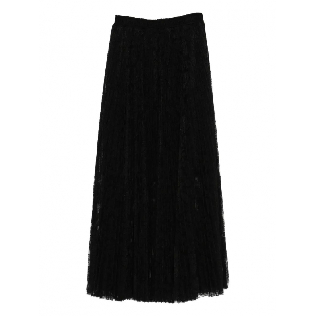 Jupe Midi 'Floral-Lace Neckline Sweater' pour Femmes