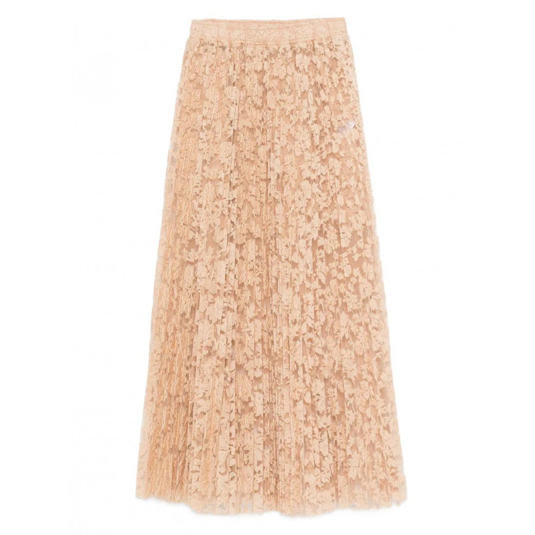 Jupe Midi 'Pleated Floral-Lace' pour Femmes