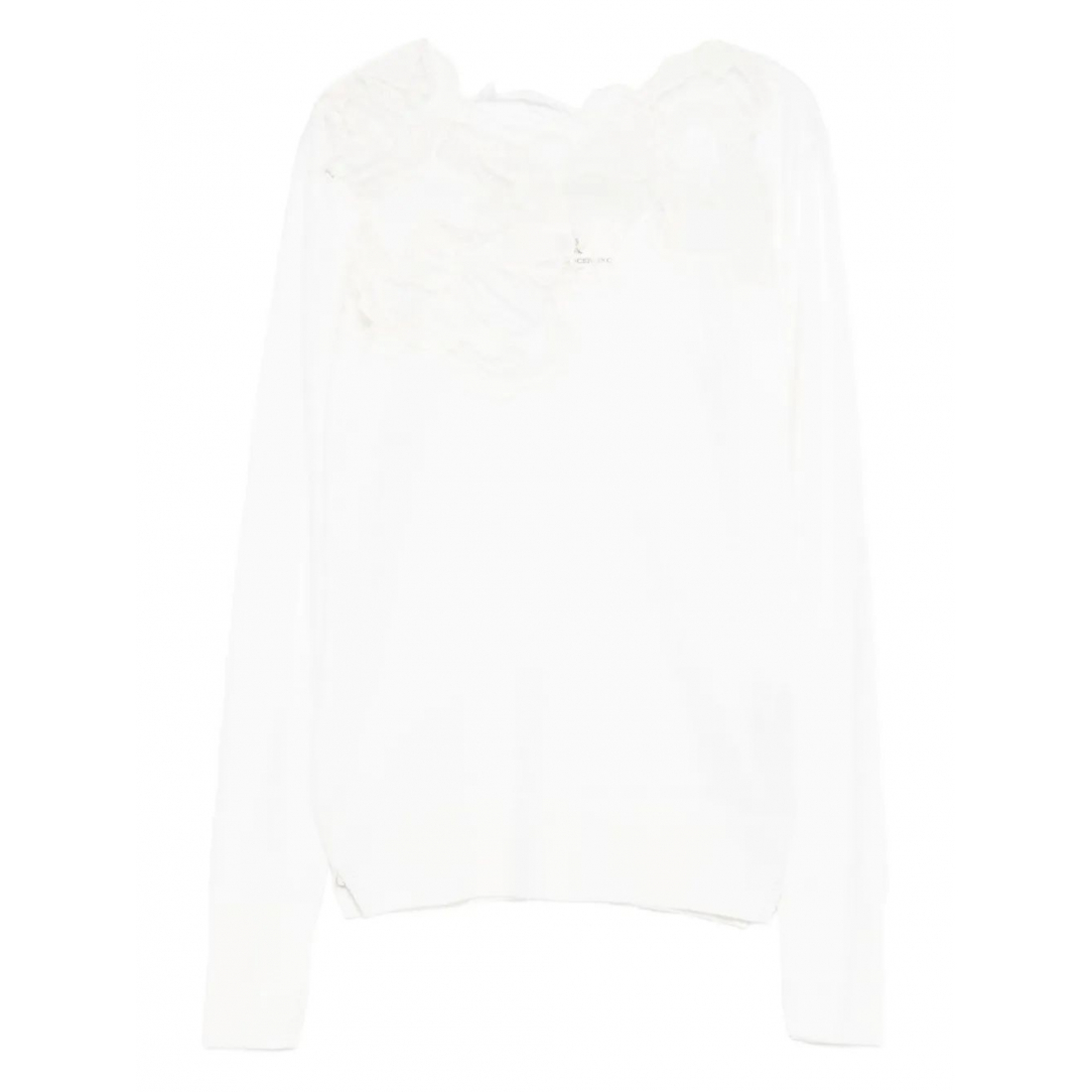 Top à manches longues 'Lace-Insert' pour Femmes