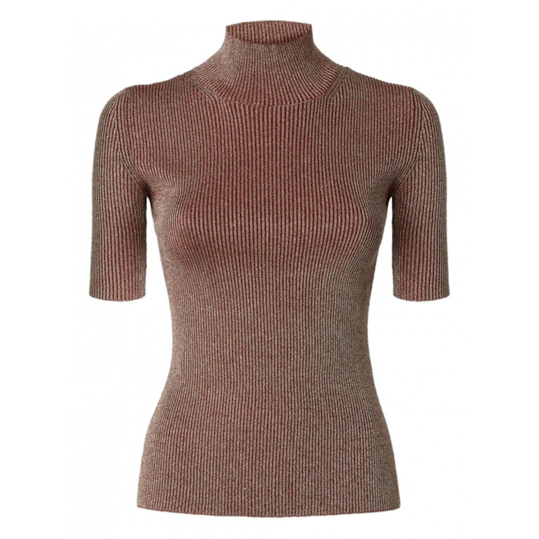 Pull à manches courtes 'Metallic-Effect' pour Femmes