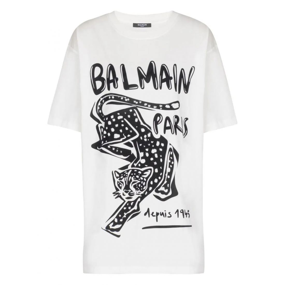 'Leopard-Print' T-Shirt für Damen