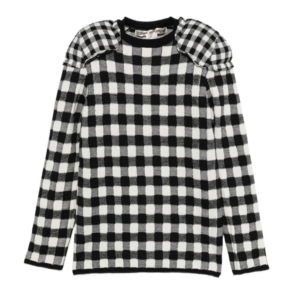 Top à manches longues 'Gingham-Check' pour Femmes