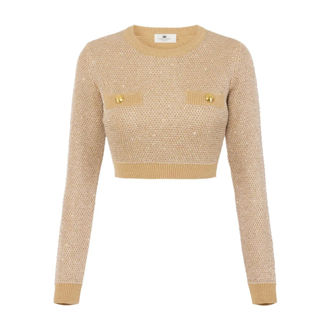 Pull Court 'Sequin-Embellished' pour Femmes