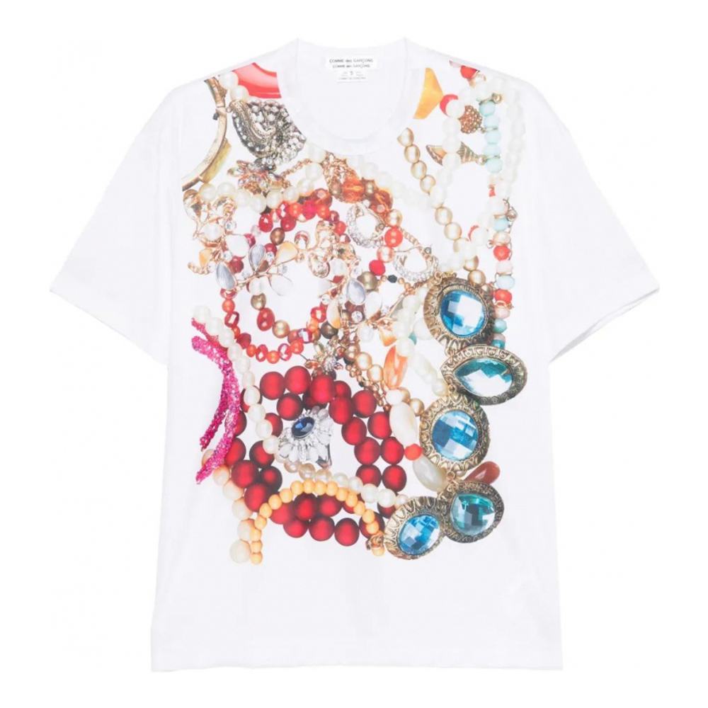 T-shirt 'Jewellery-Print' pour Femmes