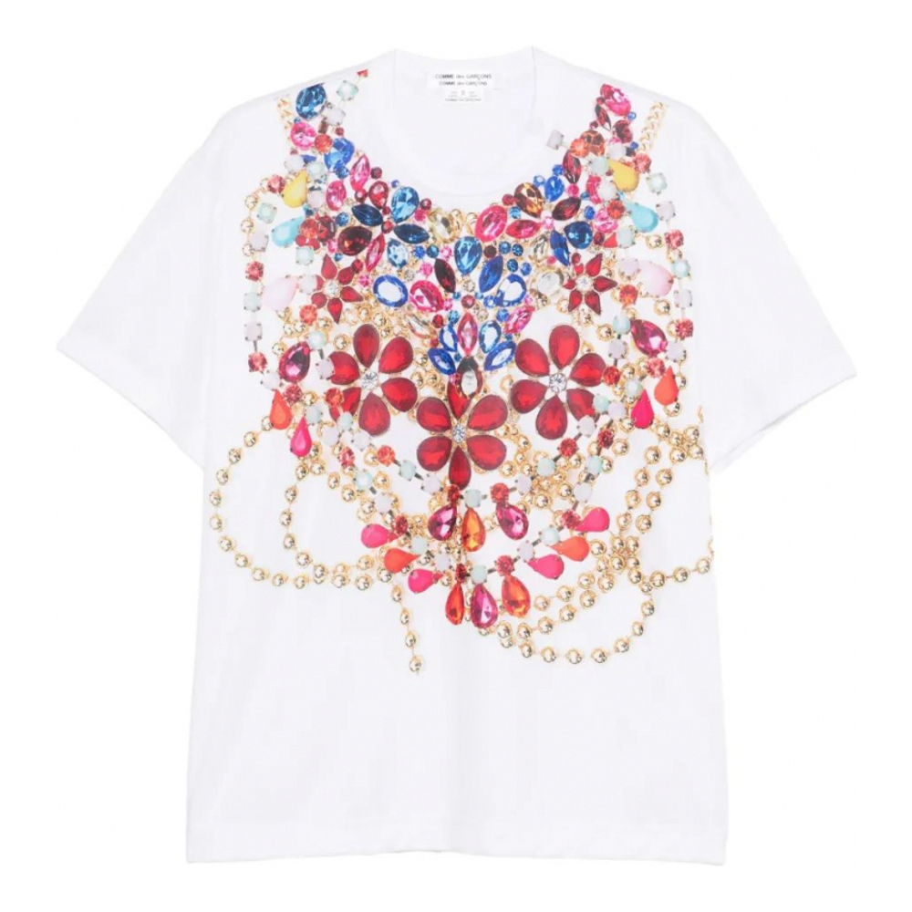 T-shirt 'Jewellery-Print' pour Femmes