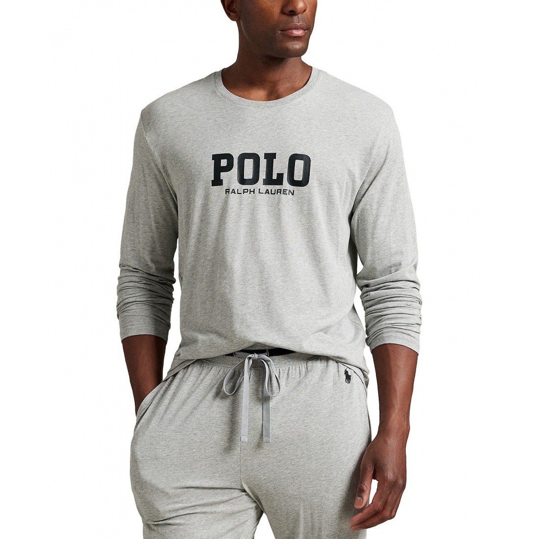 'Long Sleeve Crewneck T-Shirt' pour Hommes