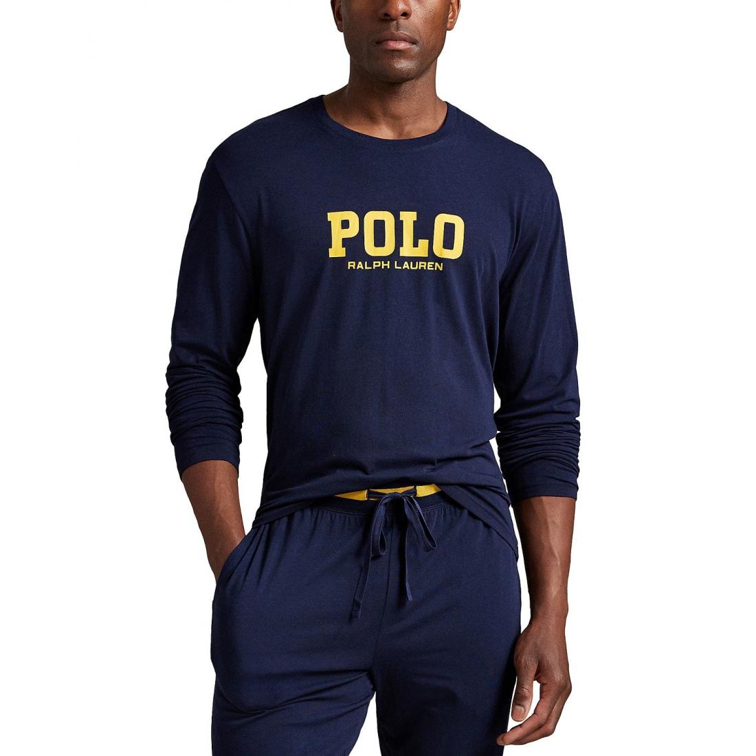 'Long Sleeve Crewneck T-Shirt' pour Hommes