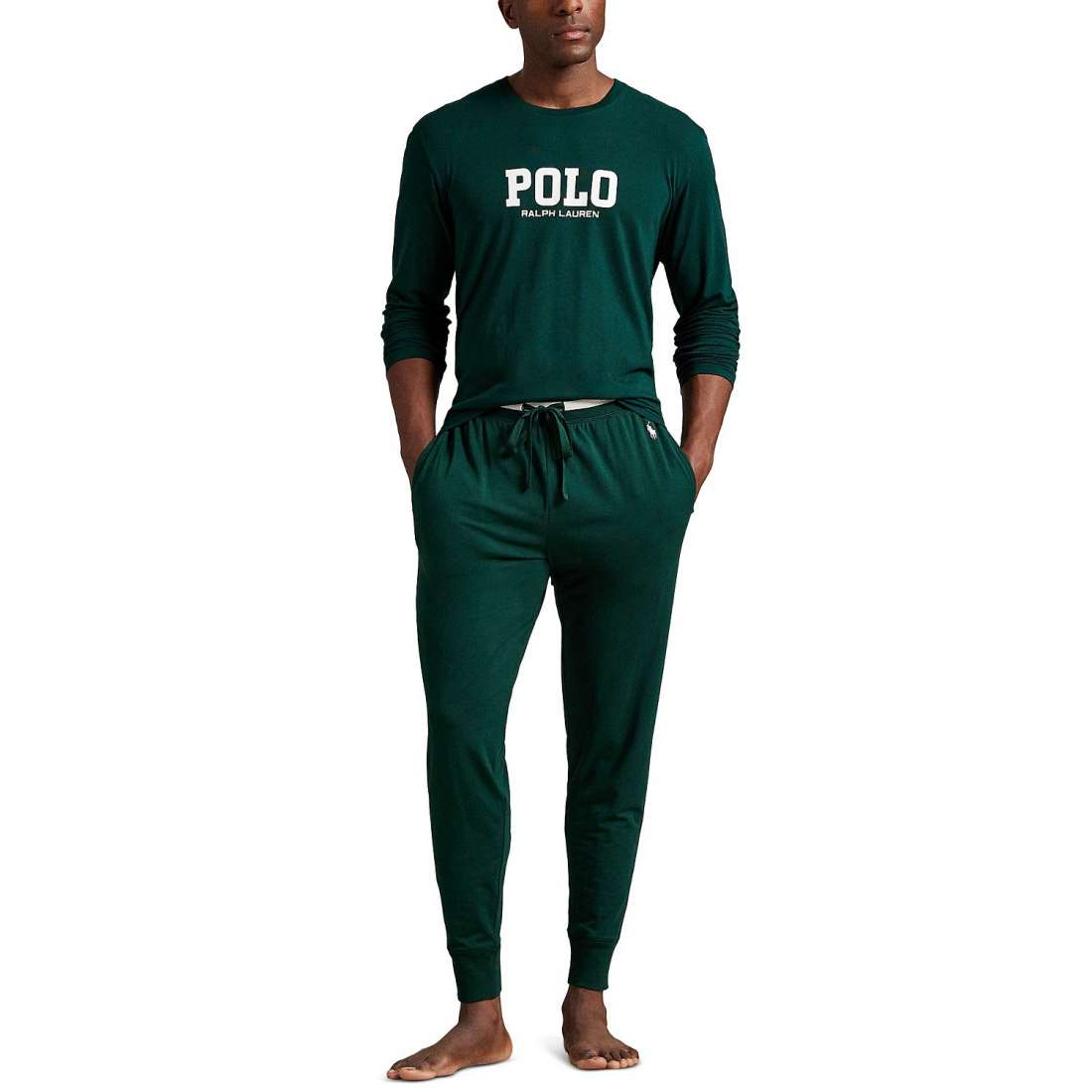 'Long Sleeve Crewneck T-Shirt' pour Hommes