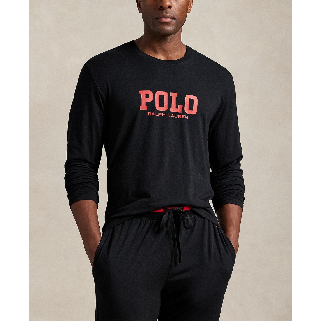 'Long Sleeve Crewneck T-Shirt' pour Hommes