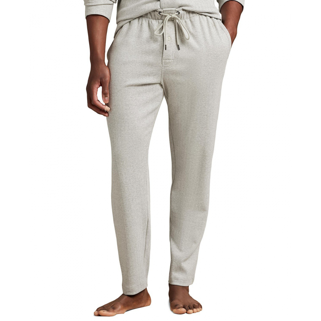 'Herringbone Drawstring Pajama Pants' pour Hommes