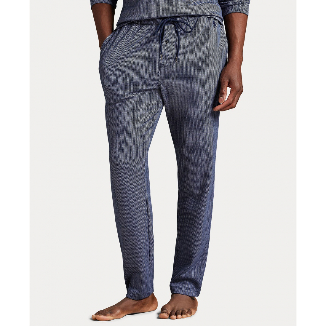 'Herringbone Drawstring Pajama Pants' pour Hommes