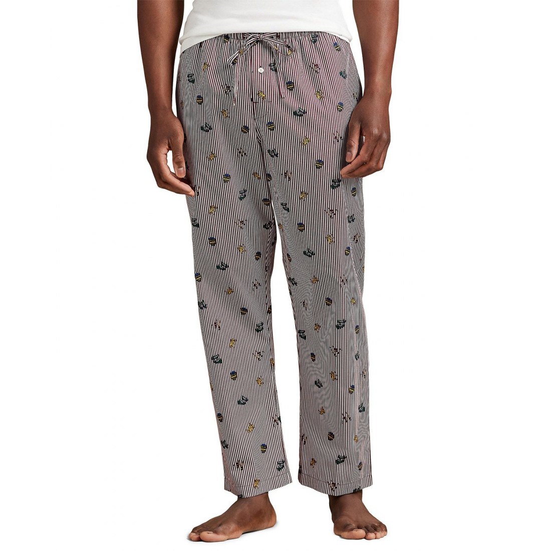 'Rugby Print Pajama Pants' pour Hommes