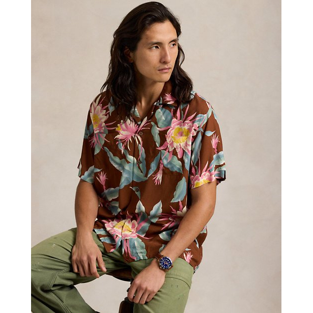 'Classic Fit Hoffman Print Camp Shirt' pour Hommes