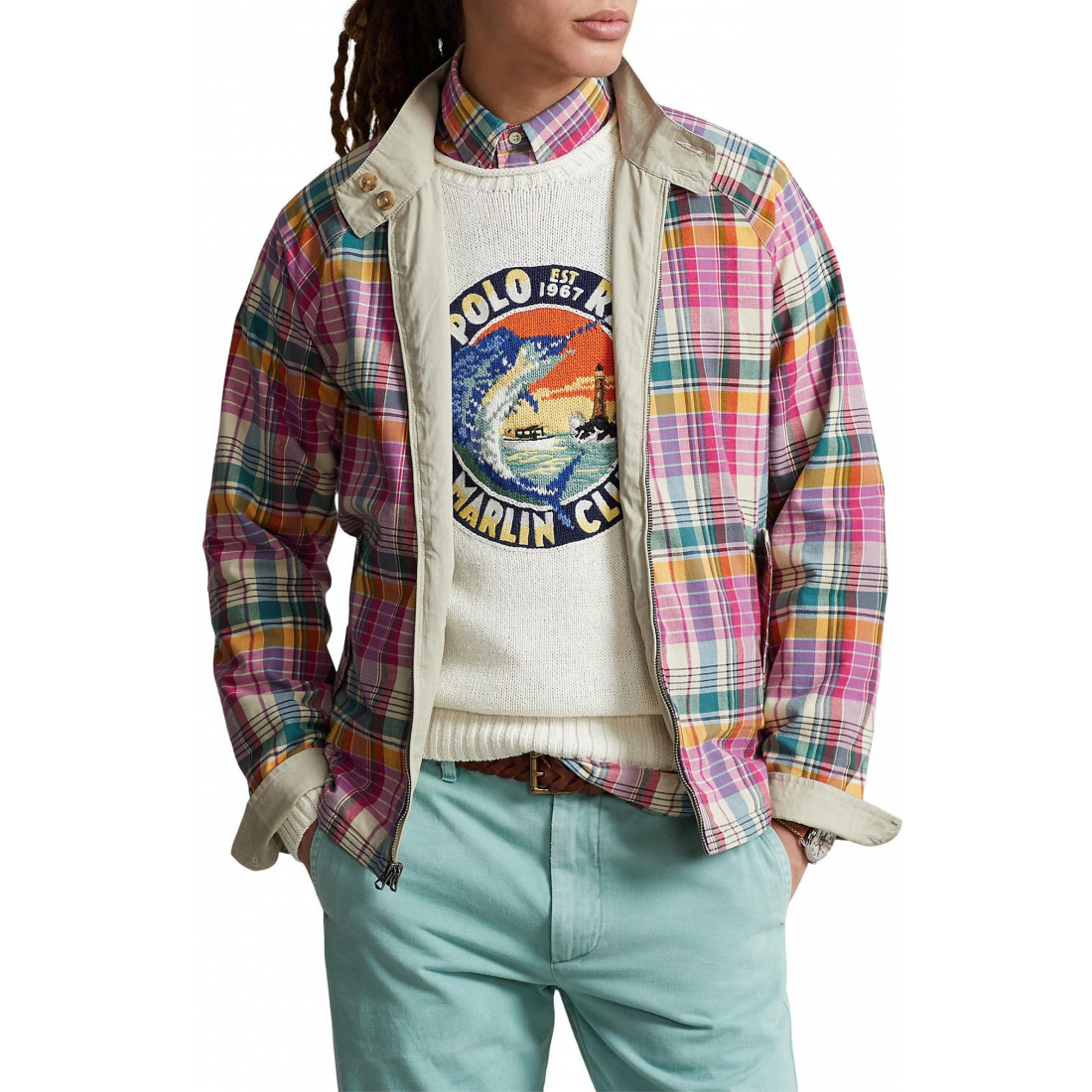 'Reversible Plaid Jacket' pour Hommes