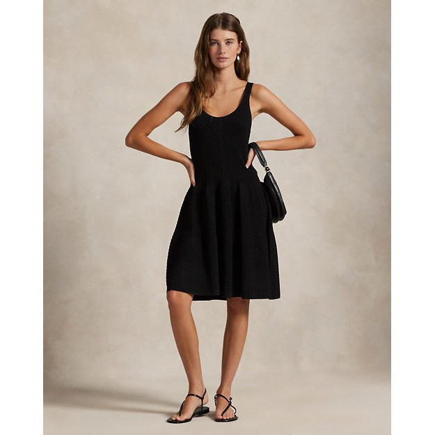 'Cable-Knit Sleeveless Sweater Dress' pour Femmes