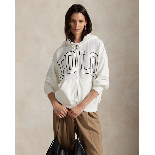 'Logo Lightweight Fleece Full-Zip Hoodie' pour Femmes