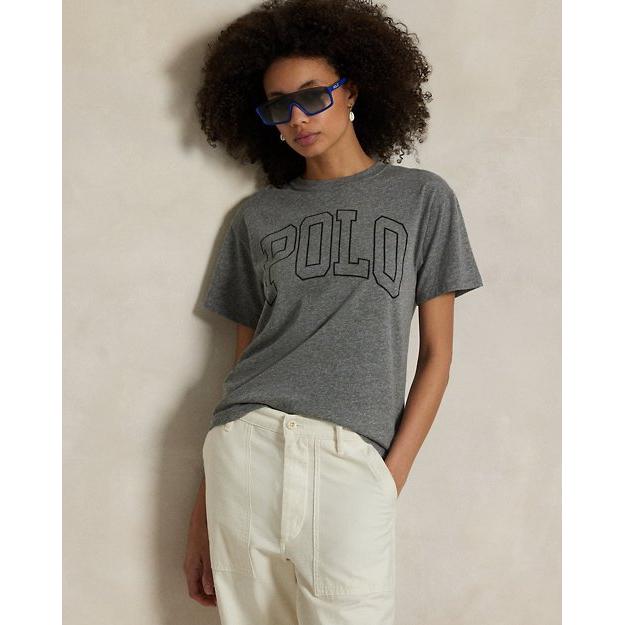 'Logo Jersey Crewneck Tee' pour Femmes