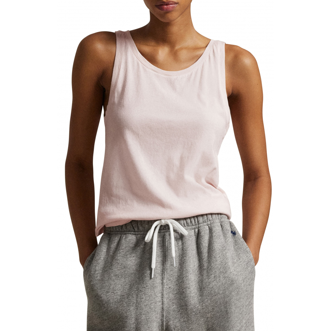 'Long & Lean Cotton Jersey Lounge Tank' pour Femmes