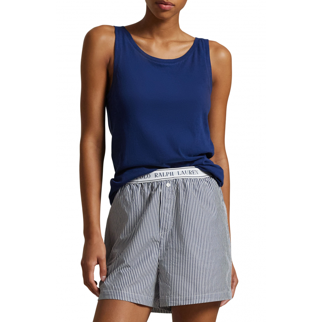 'Long & Lean Cotton Jersey Lounge Tank' pour Femmes