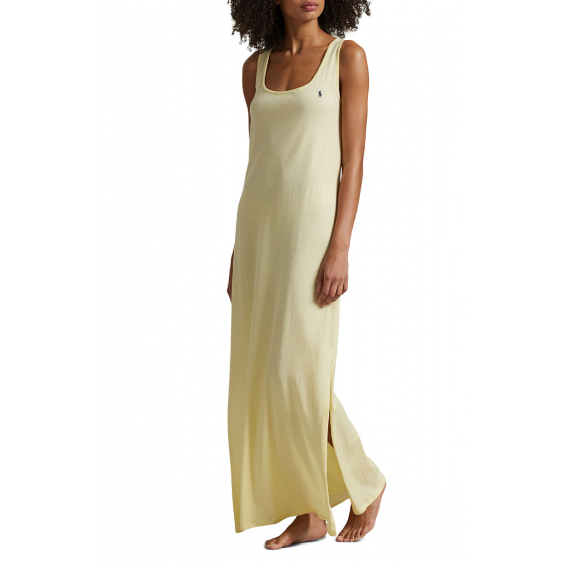 'Scoop Neck Sleeveless Cotton Nightgown' pour Femmes